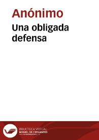 Portada:Una obligada defensa