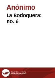 Portada:La Bodoquera: no. 6