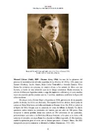 Portada:Manuel Gleizer (Ataki, 1889 - Buenos Aires, 1966) [Semblanza] / Fabio Espósito