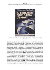 Portada:Colección Grandes Mistérios, Grandes Aventuras / Grandes Mistérios (Lisboa, 1943-1969) [Semblanza] / Daniel Melo