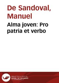 Portada:Alma joven: Pro patria et verbo