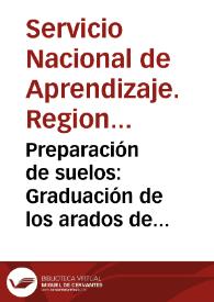 Portada:Preparación de suelos: Graduación de los arados de disco