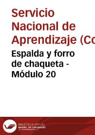 Portada:Espalda y forro de chaqueta - Módulo 20