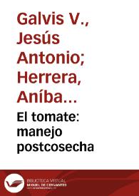 Portada:El tomate: manejo postcosecha