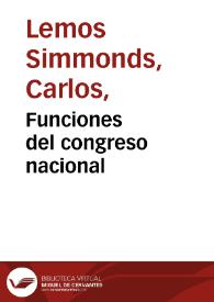 Portada:Funciones del congreso nacional