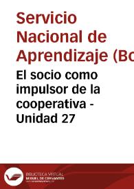 Portada:El socio como impulsor de la cooperativa - Unidad 27