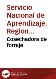 Portada:Cosechadora de forraje