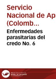 Portada:Enfermedades parasitarias del credo No. 6