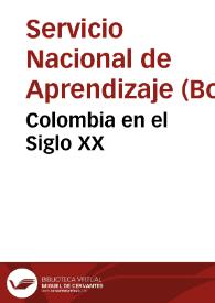 Portada:Colombia en el Siglo XX