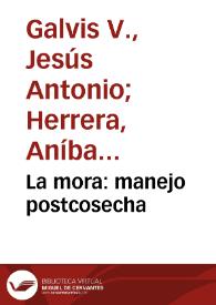 Portada:La mora: manejo postcosecha