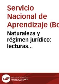 Portada:Naturaleza y régimen jurídico: lecturas complementarias - Unidad 26