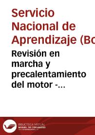 Portada:Revisión en marcha y precalentamiento del motor - Tarea No. 4