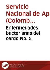 Portada:Enfermedades bacterianas del cerdo No. 5