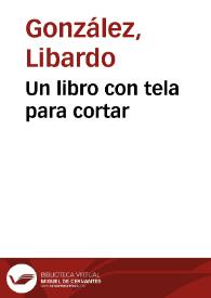 Portada:Un libro con tela para cortar