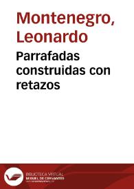 Portada:Parrafadas construidas con retazos