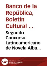 Portada:Segundo Concurso Latinoamericano de Novela Alba Narrativa 2011