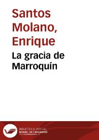 Portada:La gracia de Marroquín