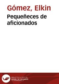 Portada:Pequeñeces de aficionados