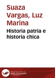 Portada:Historia patria e historia chica