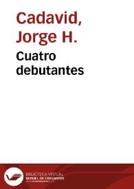 Portada:Cuatro debutantes