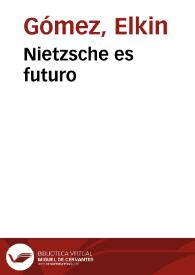 Portada:Nietzsche es futuro