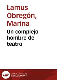 Portada:Un complejo hombre de teatro