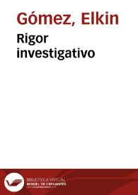 Portada:Rigor investigativo