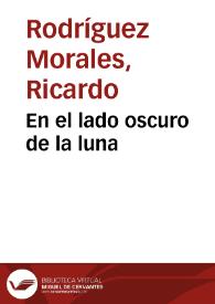 Portada:En el lado oscuro de la luna