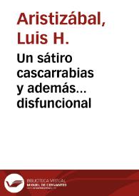 Portada:Un sátiro cascarrabias y además... disfuncional