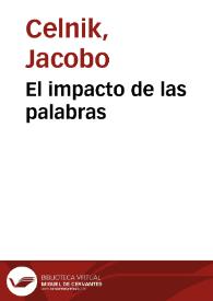 Portada:El impacto de las palabras