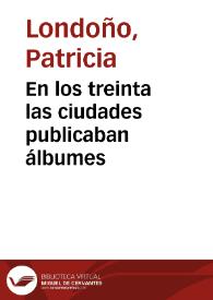 Portada:En los treinta las ciudades publicaban álbumes