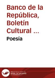 Portada:Poesía