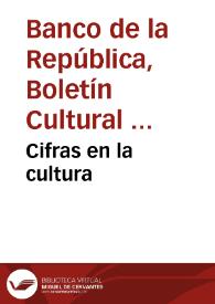 Portada:Cifras en la cultura