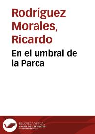 Portada:En el umbral de la Parca