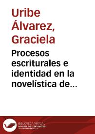 Portada:Procesos escriturales e identidad en la novelística de Albalucía Ángel Marulanda