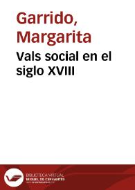 Portada:Vals social en el siglo XVIII