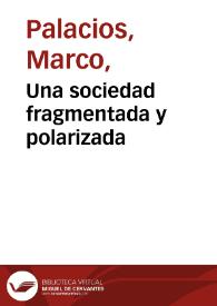 Portada:Una sociedad fragmentada y polarizada