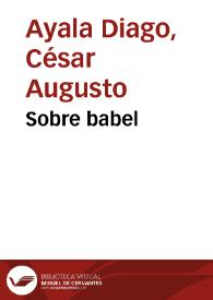 Portada:Sobre babel