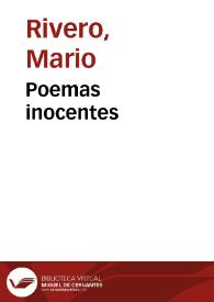 Portada:Poemas inocentes