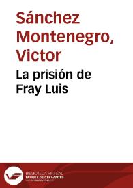 Portada:La prisión de Fray Luis