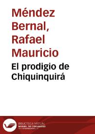 Portada:El prodigio de Chiquinquirá