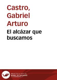 Portada:El alcázar que buscamos