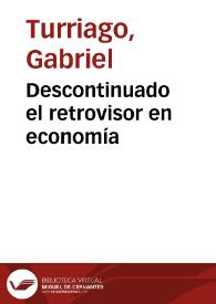 Portada:Descontinuado el retrovisor en economía