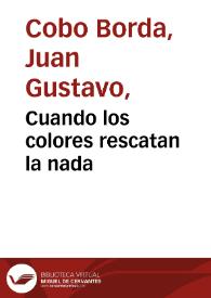 Portada:Cuando los colores rescatan la nada