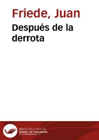 Portada:Después de la derrota