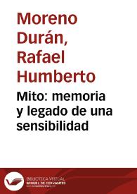 Portada:Mito: memoria y legado de una sensibilidad