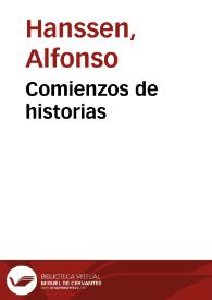 Portada:Comienzos de historias