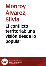 Portada:El conflicto territorial: una visión desde lo popular