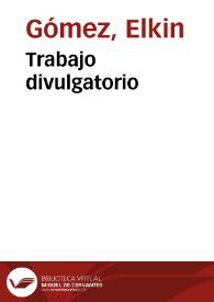 Portada:Trabajo divulgatorio