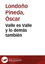 Portada:Valle es Valle y lo demás también